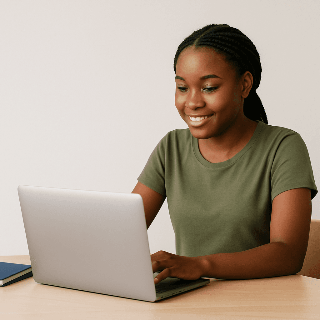 Student learning online